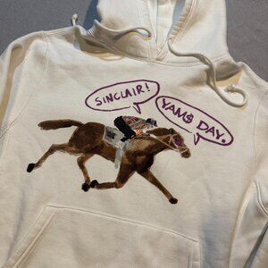 Sinclair Asap Mob Yams Day 2021 Memorial White Horse Hoodie Mens Sz XL New York